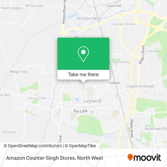 Amazon Counter-Singh Stores map