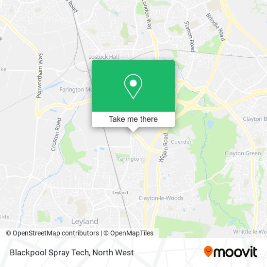 Blackpool Spray Tech map