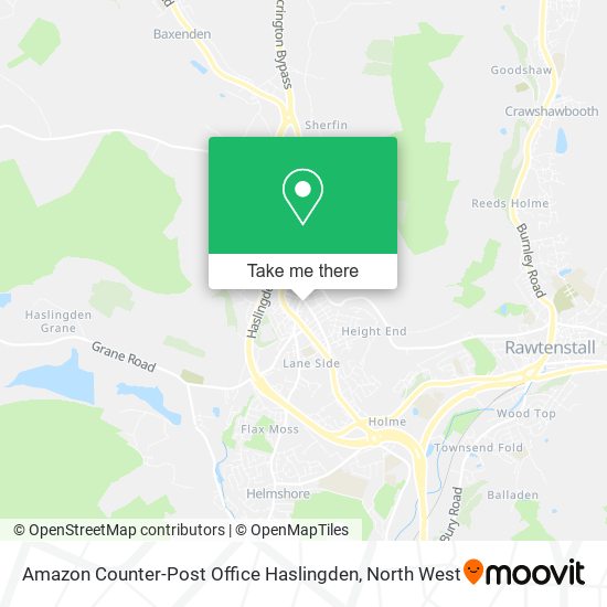 Amazon Counter-Post Office Haslingden map