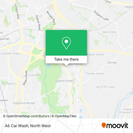 A6 Car Wash map