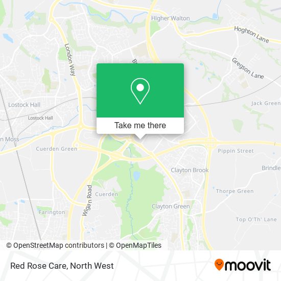 Red Rose Care map