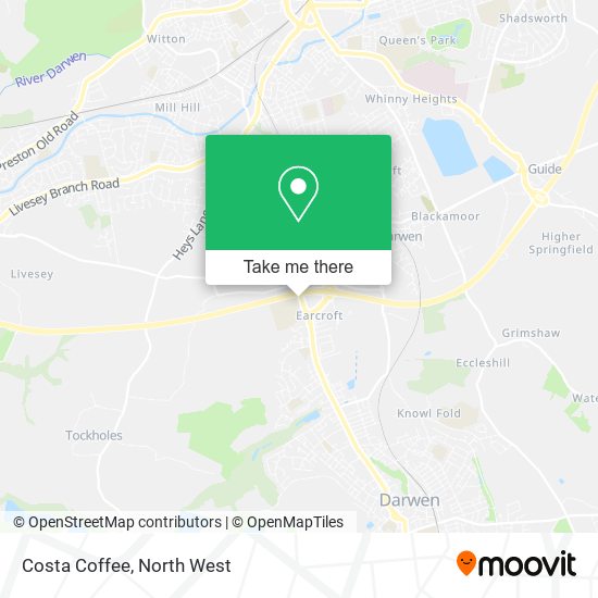 Costa Coffee map