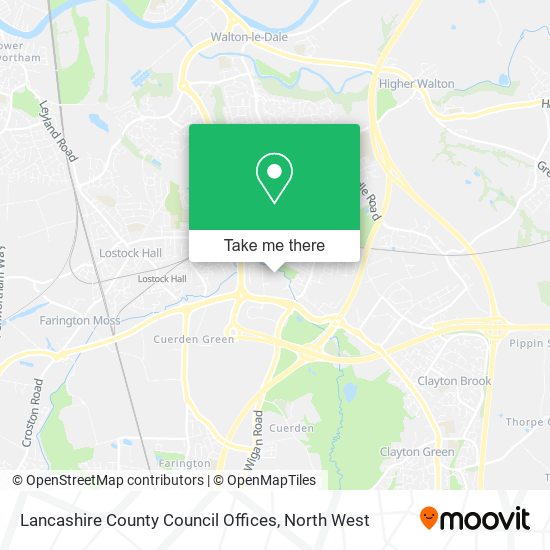 Lancashire County Council Offices map