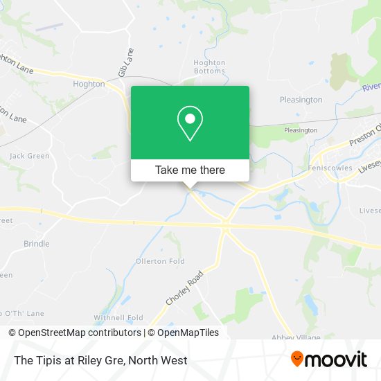The Tipis at Riley Gre map