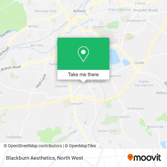 Blackburn Aesthetics map