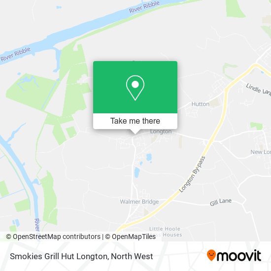 Smokies Grill Hut Longton map
