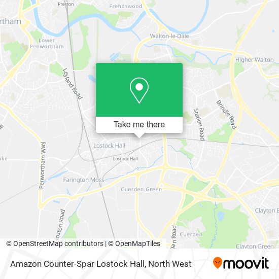 Amazon Counter-Spar Lostock Hall map