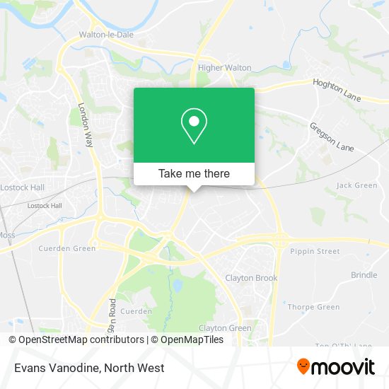 Evans Vanodine map