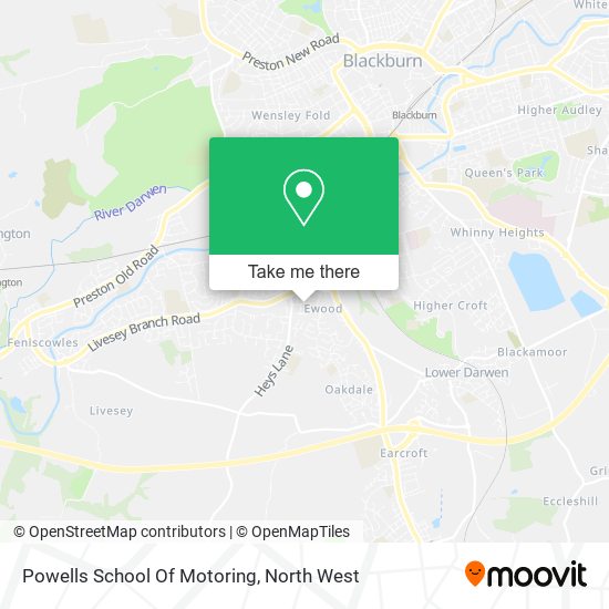 Powells School Of Motoring map