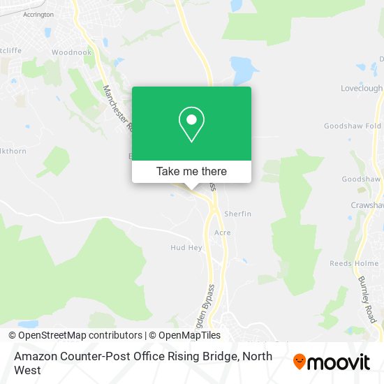 Amazon Counter-Post Office Rising Bridge map
