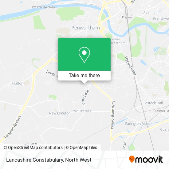 Lancashire Constabulary map