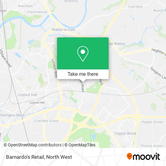 Barnardo's Retail map