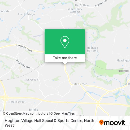 Hoghton Village Hall Social & Sports Centre map