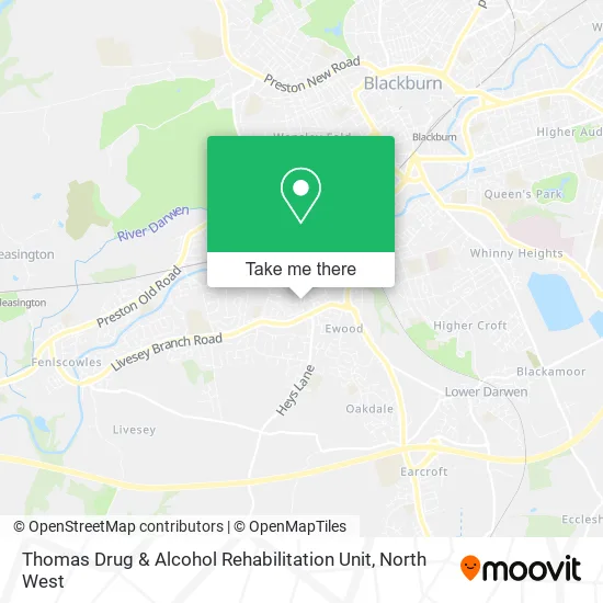 Thomas Drug & Alcohol Rehabilitation Unit map