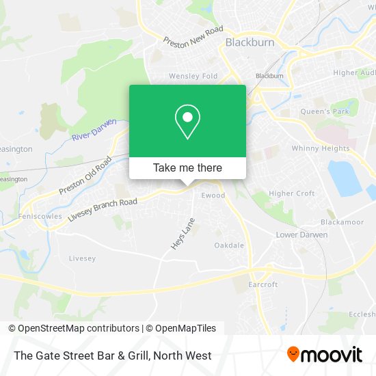 The Gate Street Bar & Grill map