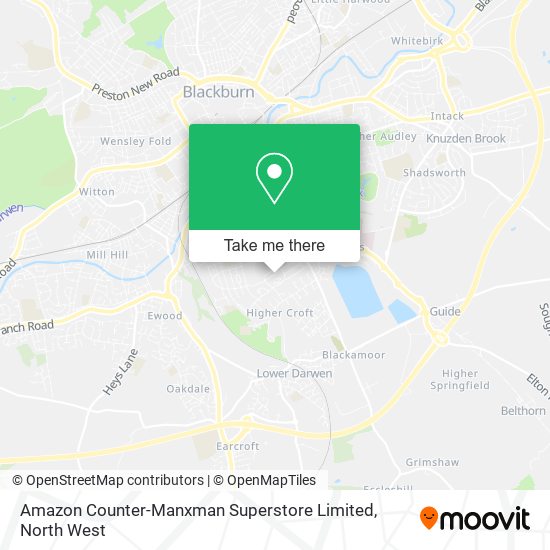 Amazon Counter-Manxman Superstore Limited map