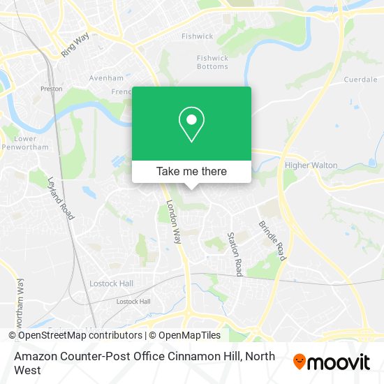 Amazon Counter-Post Office Cinnamon Hill map