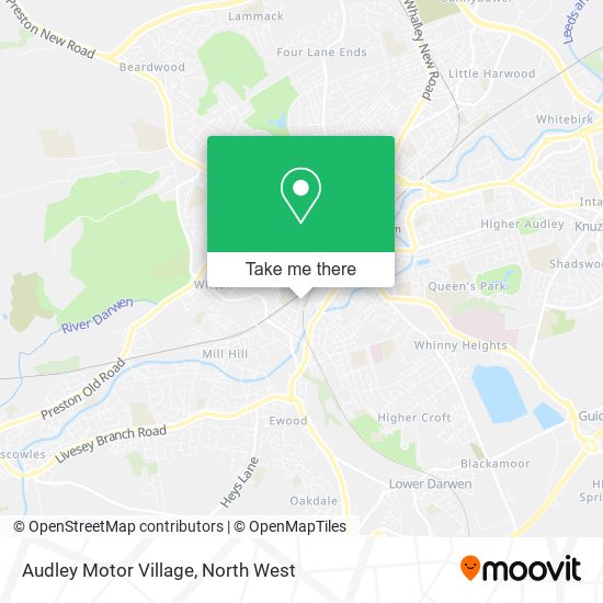 Audley Motor Village map