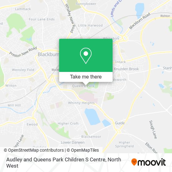 Audley and Queens Park Children S Centre map