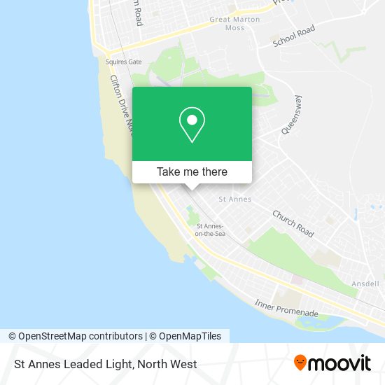 St Annes Leaded Light map