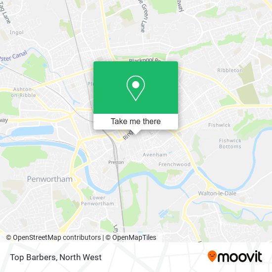 Top Barbers map