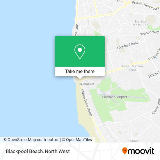 Blackpool Beach map