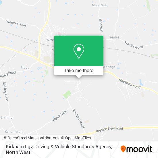Kirkham Lgv, Driving & Vehicle Standards Agency map