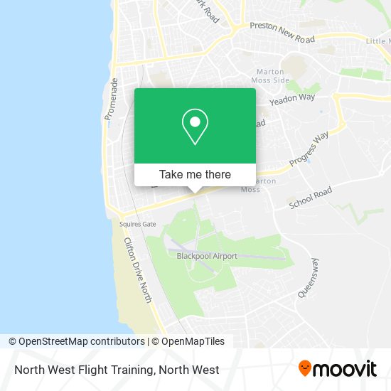 North West Flight Training map