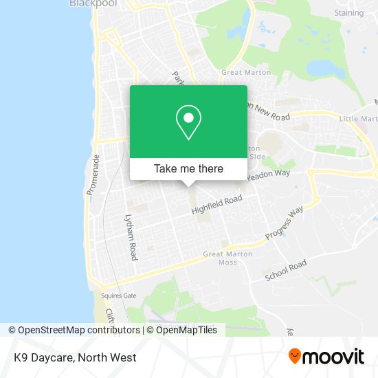 K9 Daycare map