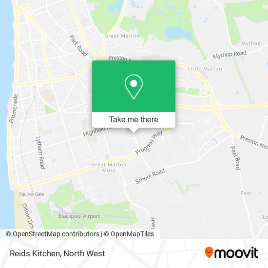 Reids Kitchen map