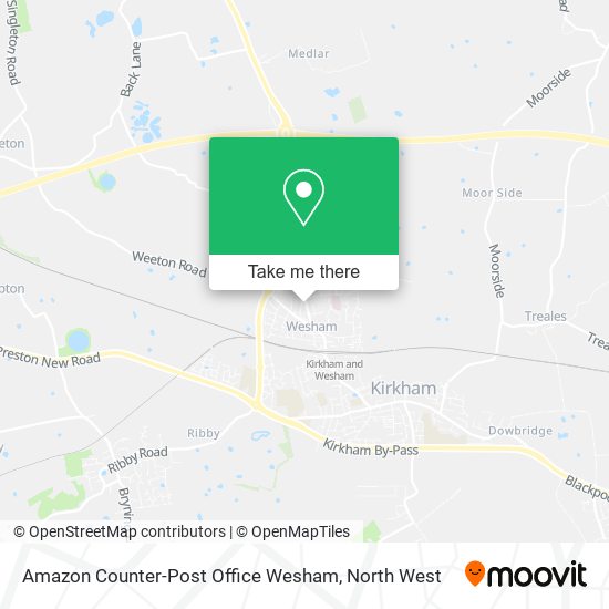 Amazon Counter-Post Office Wesham map