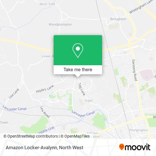 Amazon Locker-Avalynn map