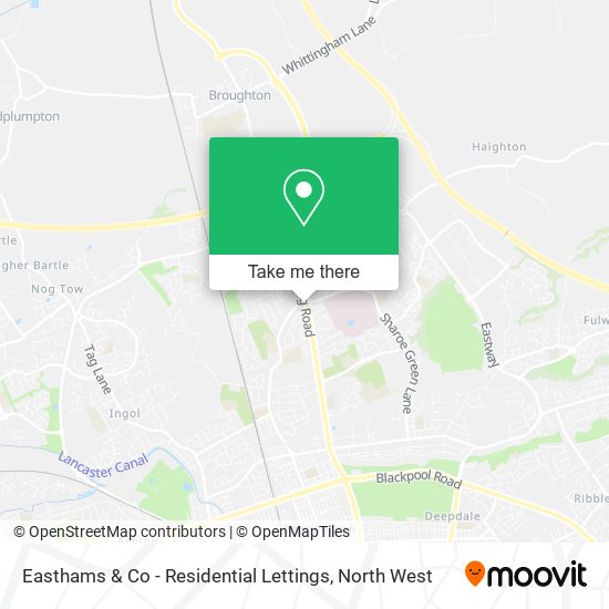 Easthams & Co - Residential Lettings map