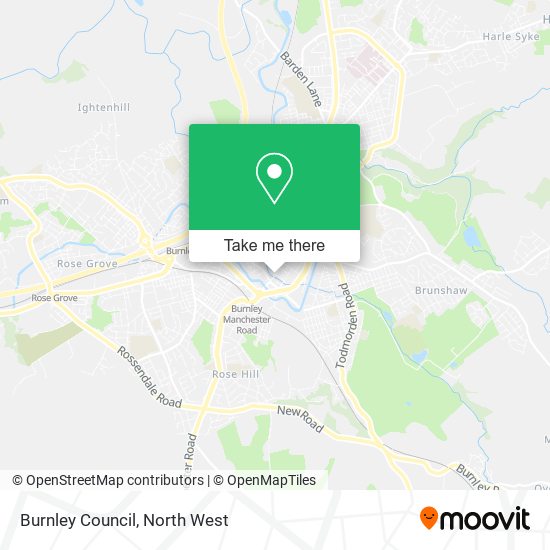 Burnley Council map
