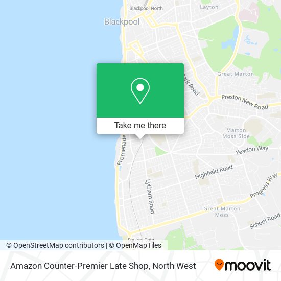Amazon Counter-Premier Late Shop map