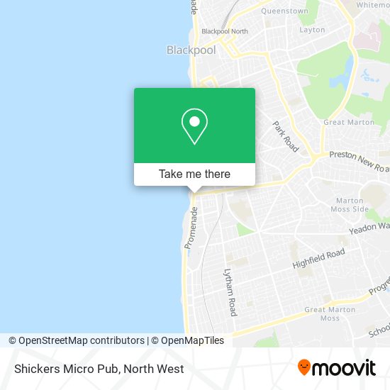 Shickers Micro Pub map