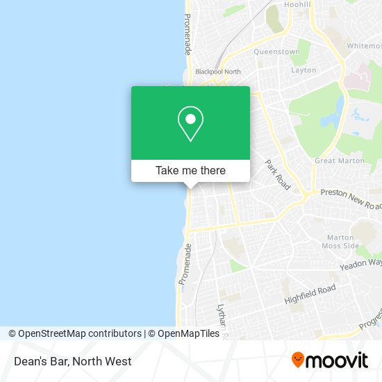 Dean's Bar map