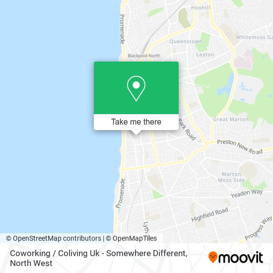 Coworking / Coliving Uk - Somewhere Different map