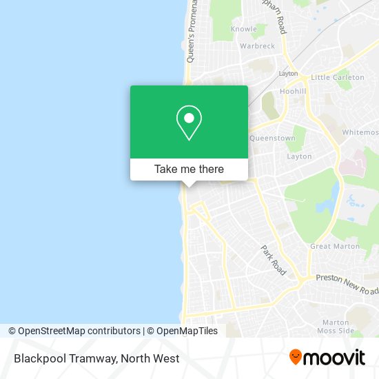 Blackpool Tramway map