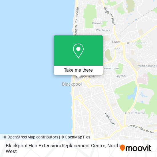 Blackpool Hair Extension / Replacement Centre map