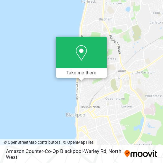 Amazon Counter-Co-Op Blackpool-Warley Rd map