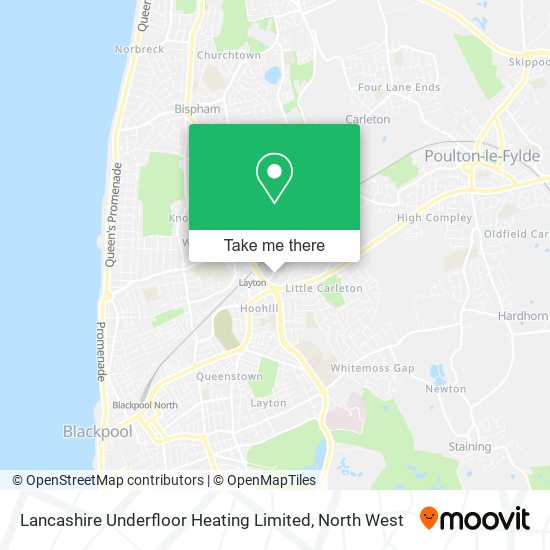 Lancashire Underfloor Heating Limited map