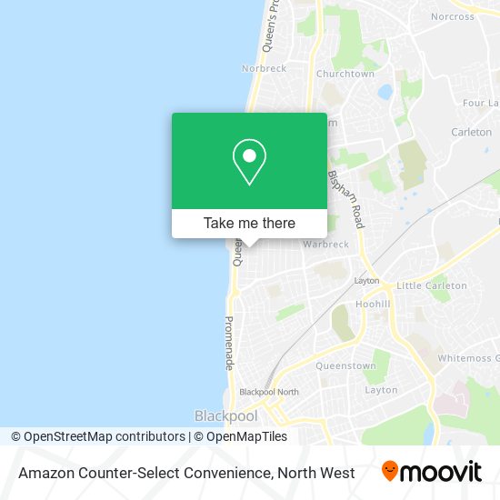 Amazon Counter-Select Convenience map