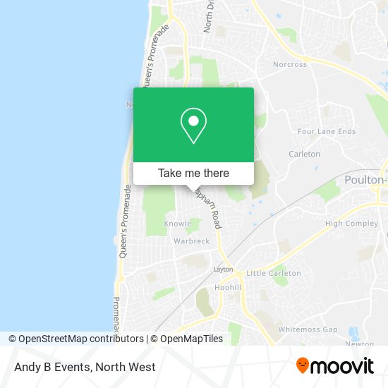 Andy B Events map