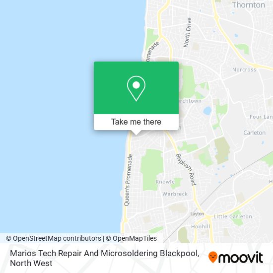 Marios Tech Repair And Microsoldering Blackpool map