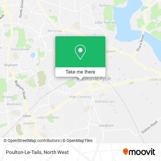 Poulton-Le-Tails map