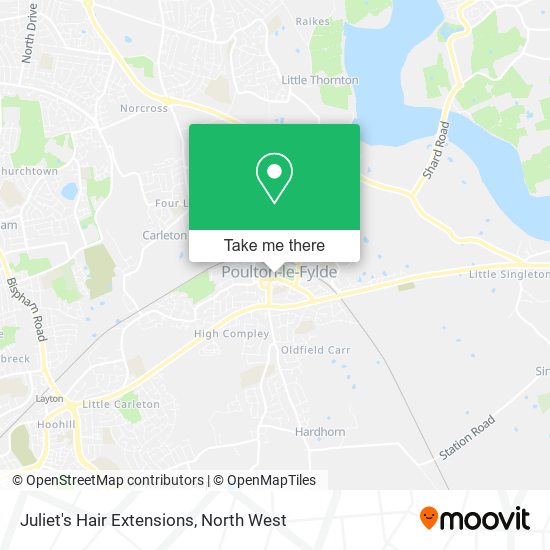 Juliet's Hair Extensions map