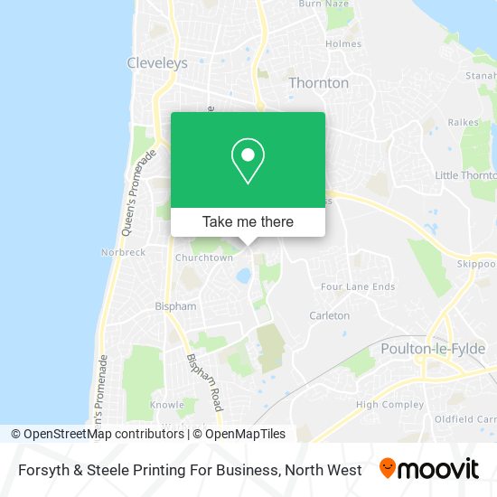 Forsyth & Steele Printing For Business map