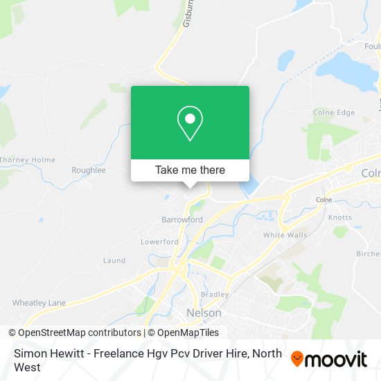 Simon Hewitt - Freelance Hgv Pcv Driver Hire map