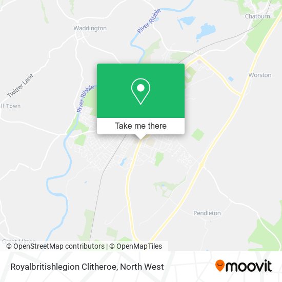 Royalbritishlegion Clitheroe map